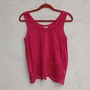 JOIE Cotton and Silk Blend Sleeveless Top Size S